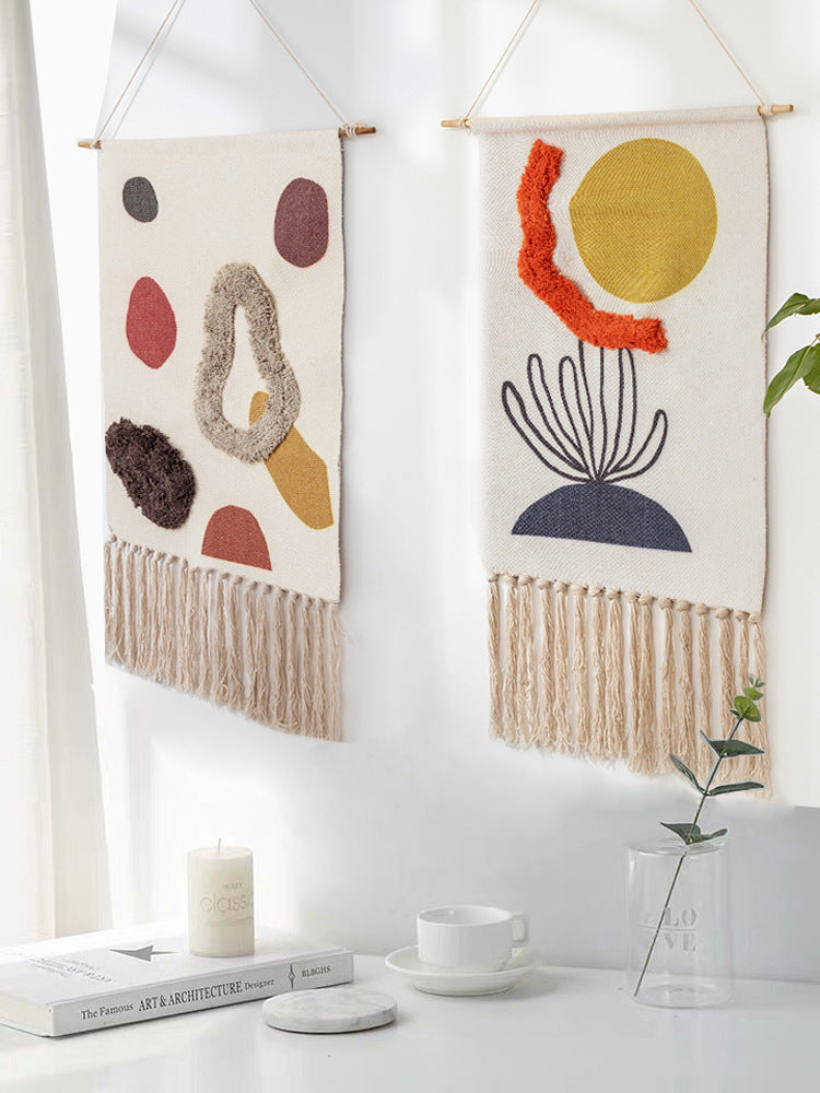 Hand-woven tassel tapestry wall decoration