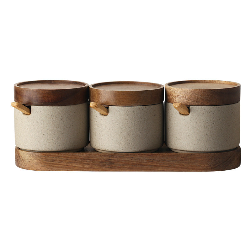 Japanese Retro Ceramic Seasoning Jars