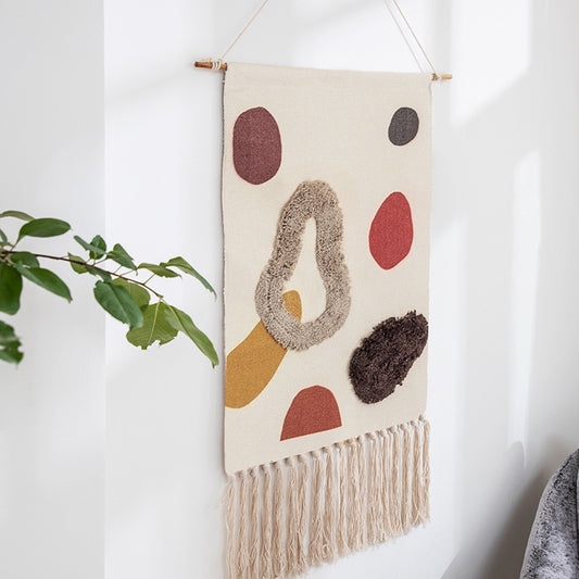 Hand-woven tassel tapestry wall decoration