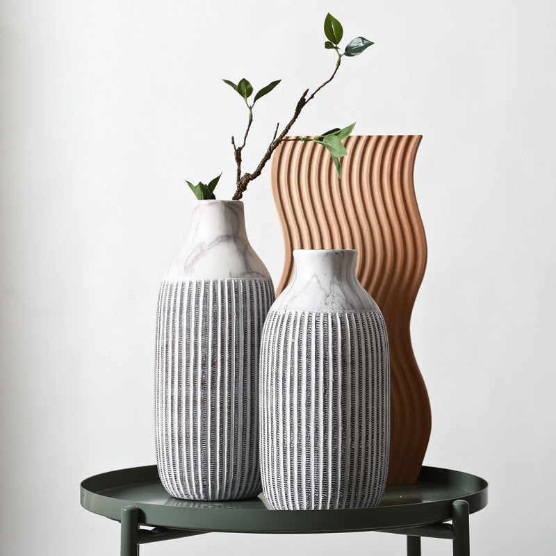 Vintage Dried Flower Ceramic Vase